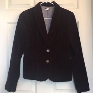 J Crew Velvet Blazer